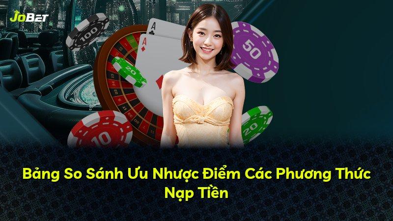 Bảng So Sánh Ưu Nhược Điểm Các Phương Thức Nạp Tiền